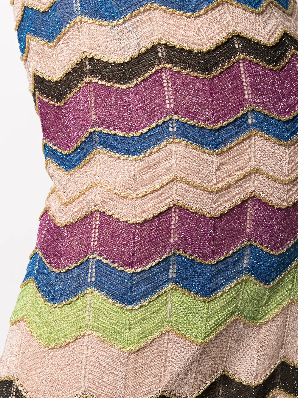 фото M missoni брюки широкого кроя с завышенной талией и принтом