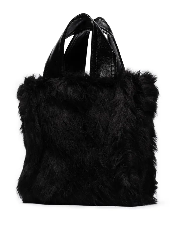 STAND STUDIO Borsa Tote Lucille In Finta Pelliccia - Farfetch