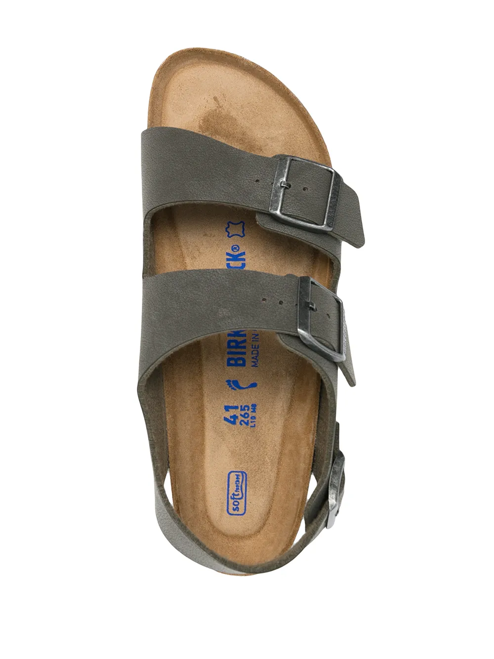 Birkenstock Men's Arizona Birko-flor Soft Footbed Two-strap Sandals From Finish Line In Green