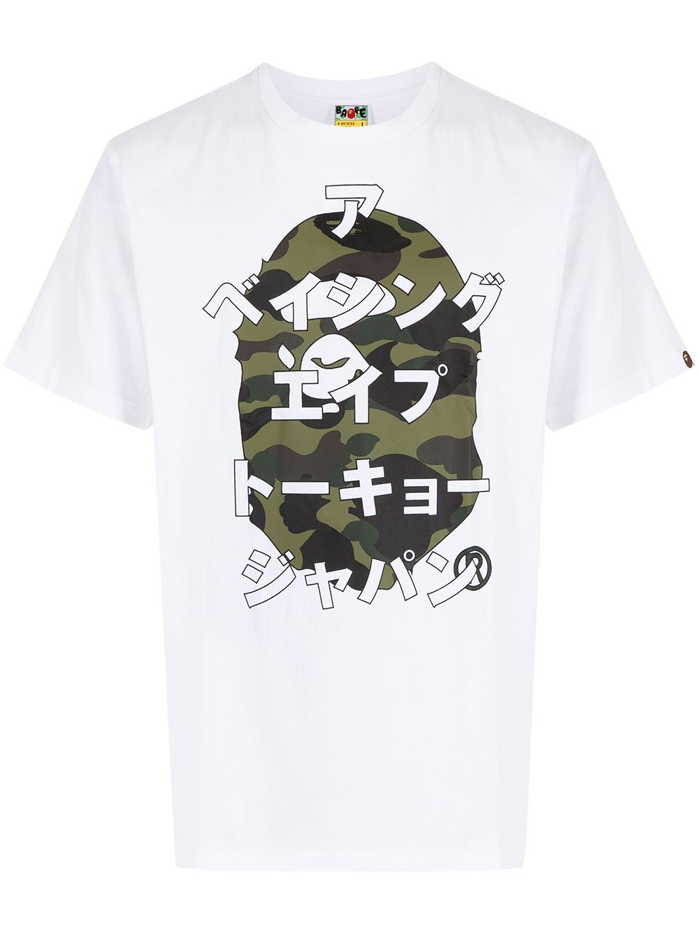 фото A bathing ape® футболка с графичным принтом