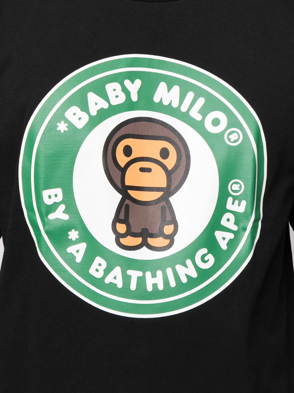 фото A bathing ape® футболка с принтом baby milo