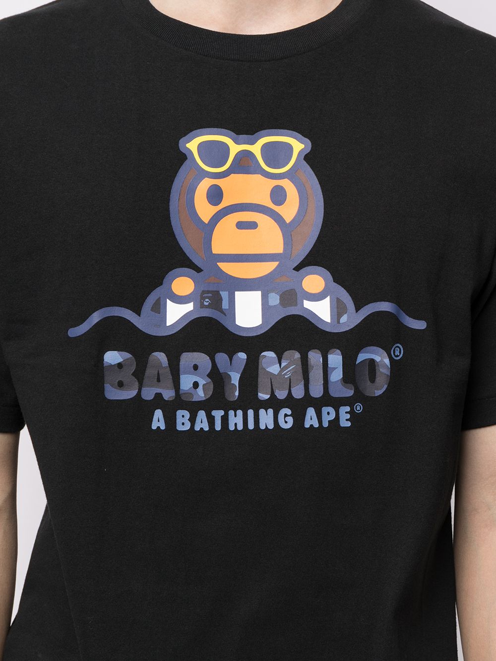 фото A bathing ape® футболка baby milo с принтом