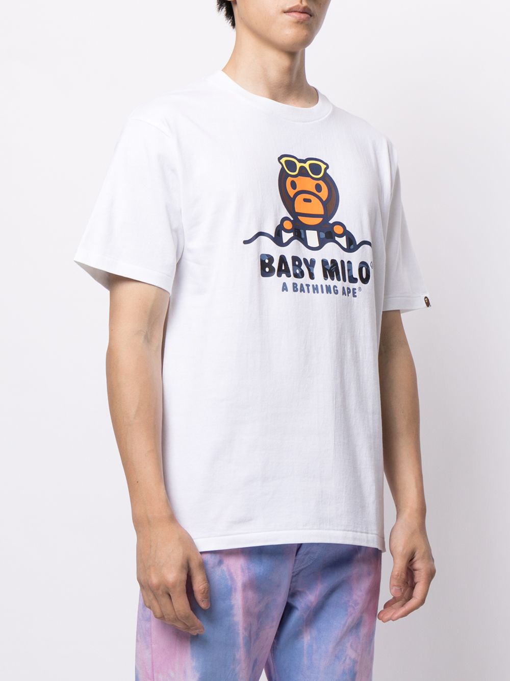 фото A bathing ape® футболка с принтом baby milo