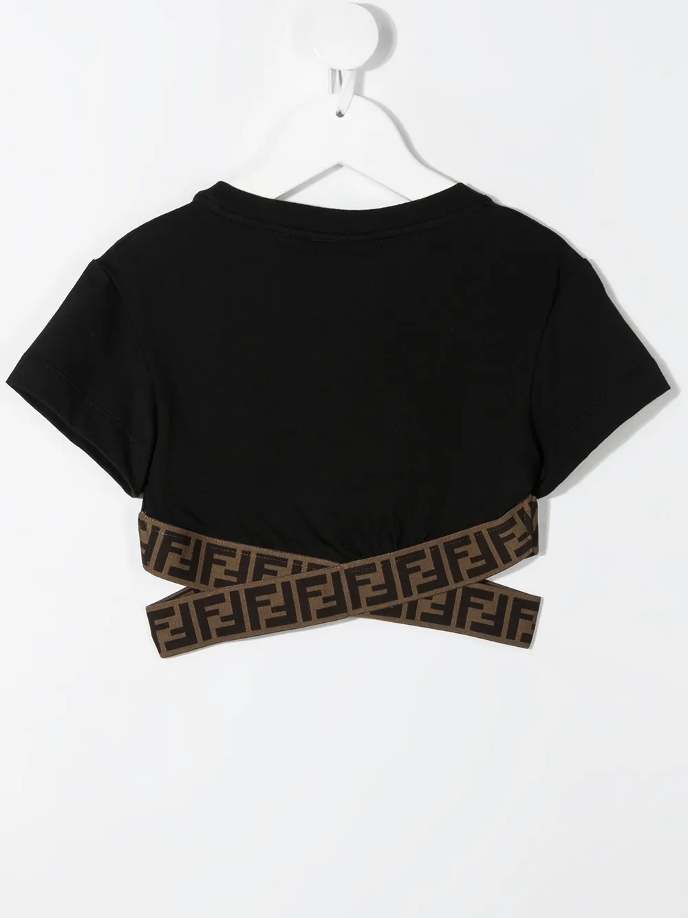 фото Fendi kids футболка с логотипом