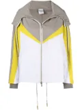 Lorena Antoniazzi colour-block hooded jacket - Neutrals