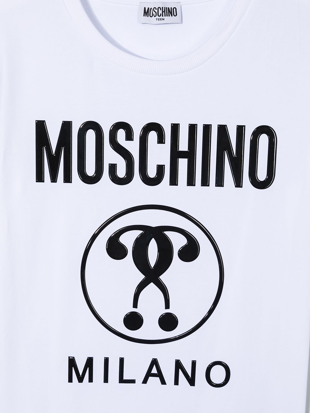 фото Moschino kids футболка с логотипом