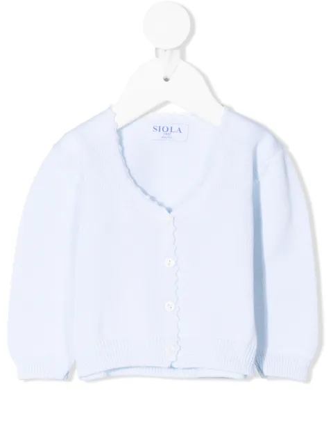 Siola scallop-edge cardigan