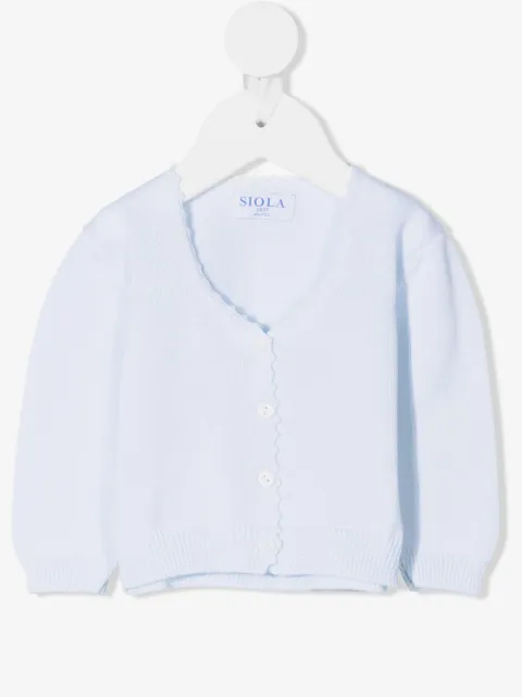 Siola scallop-edge cardigan