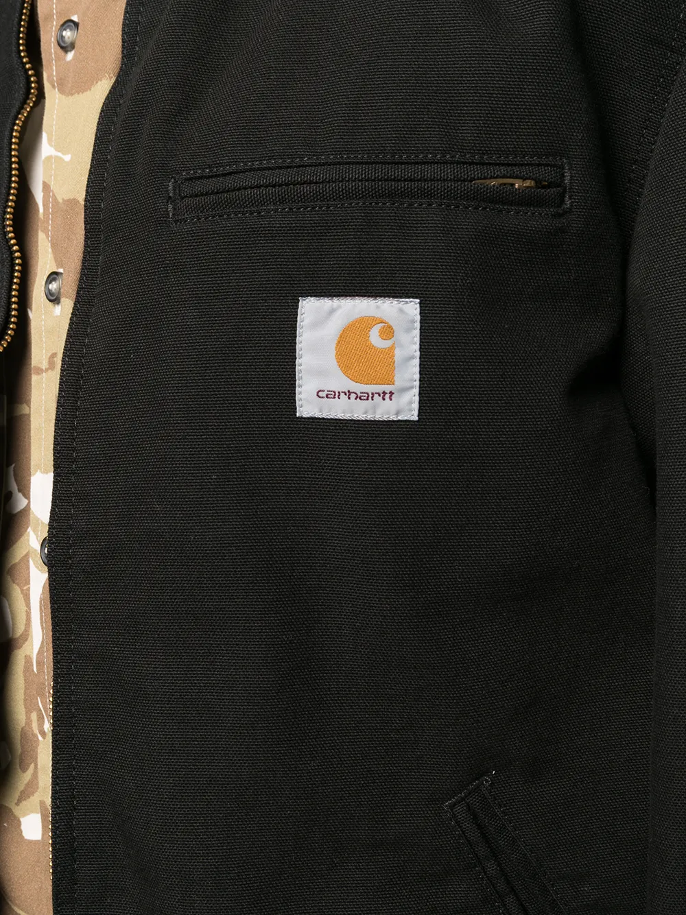 фото Carhartt wip куртка-рубашка с нашивкой-логотипом