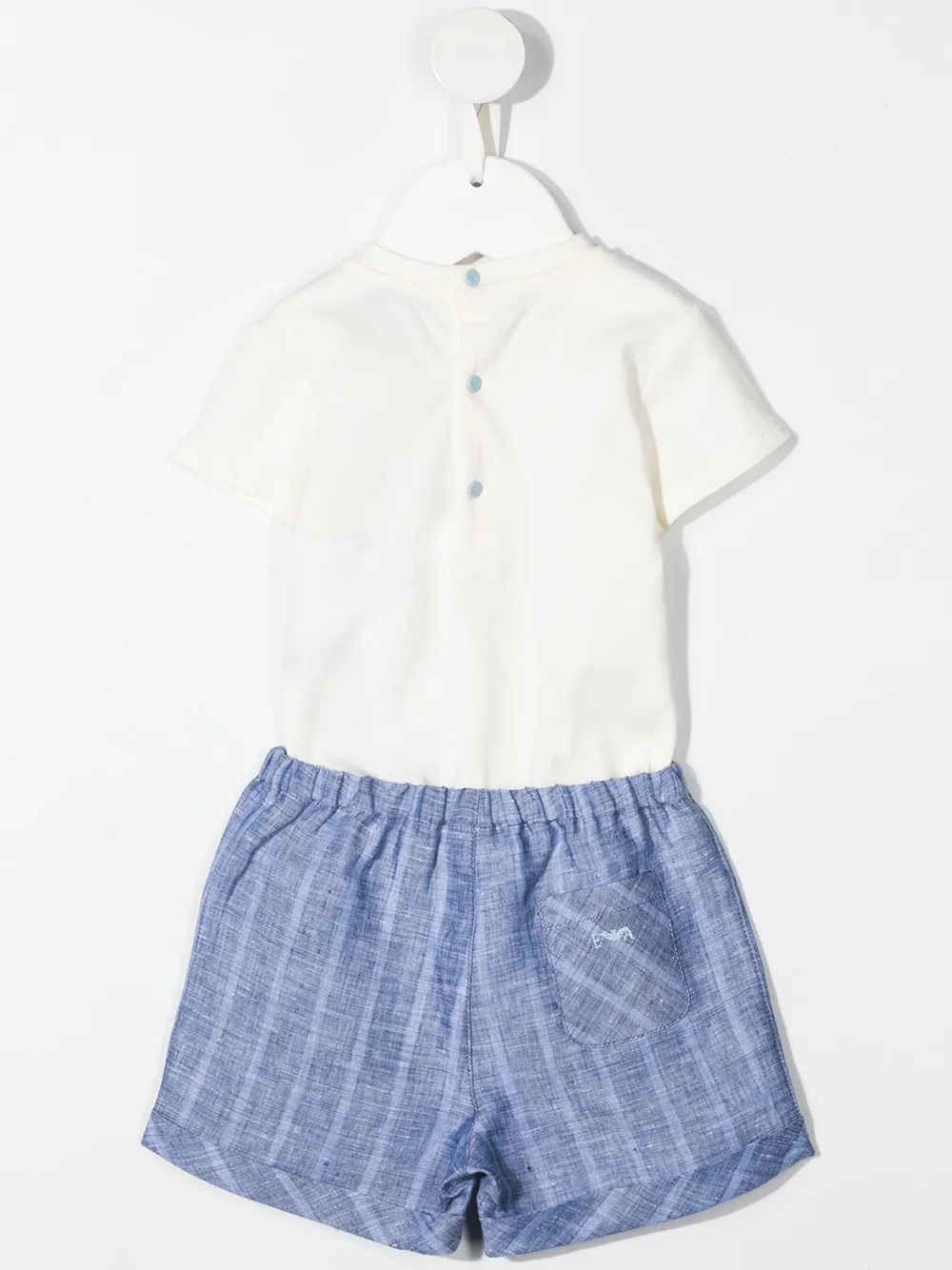 фото Emporio armani kids "комплект из шорт, рубашки и нагрудника"