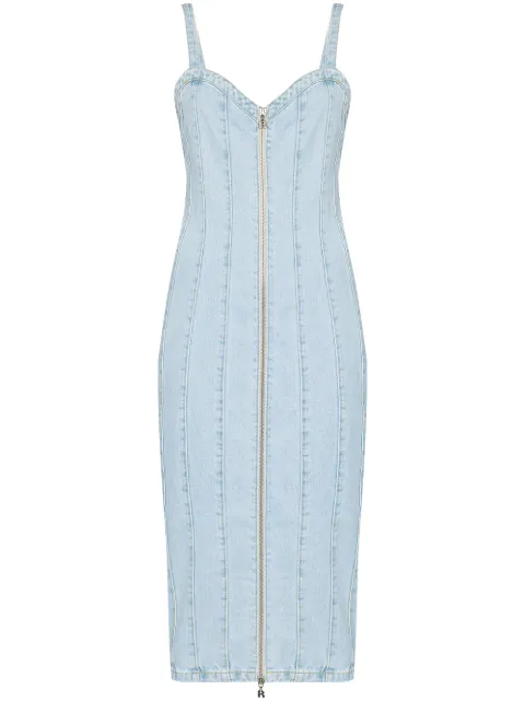 ROTATE BIRGER CHRISTENSEN Kayla zip up denim dress