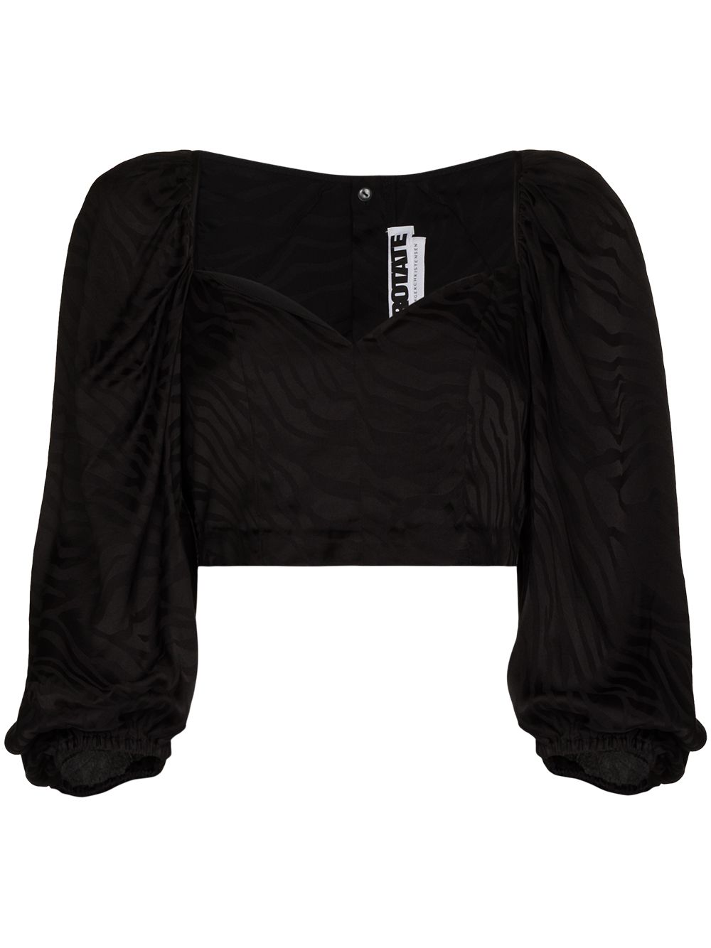 

ROTATE blusa con mangas farol - Negro