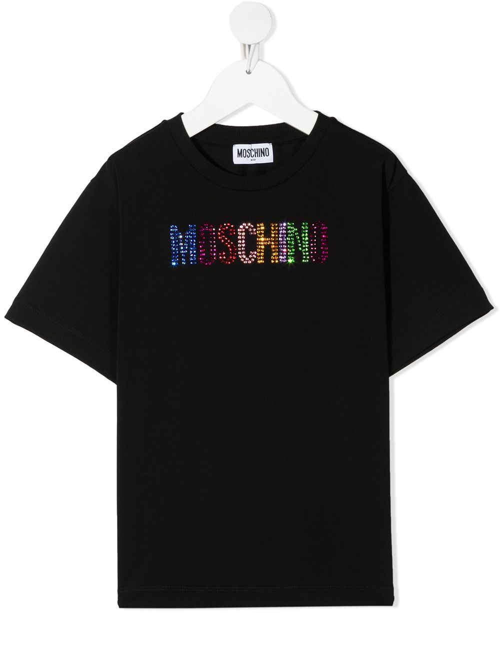 фото Moschino kids футболка с короткими рукавами и логотипом