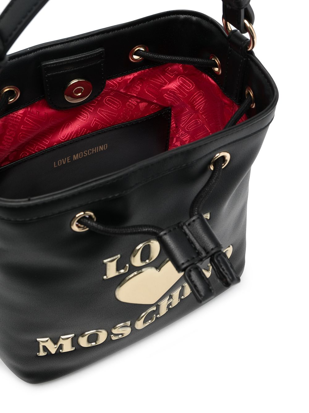 фото Love moschino сумка-тоут размера мини с логотипом love