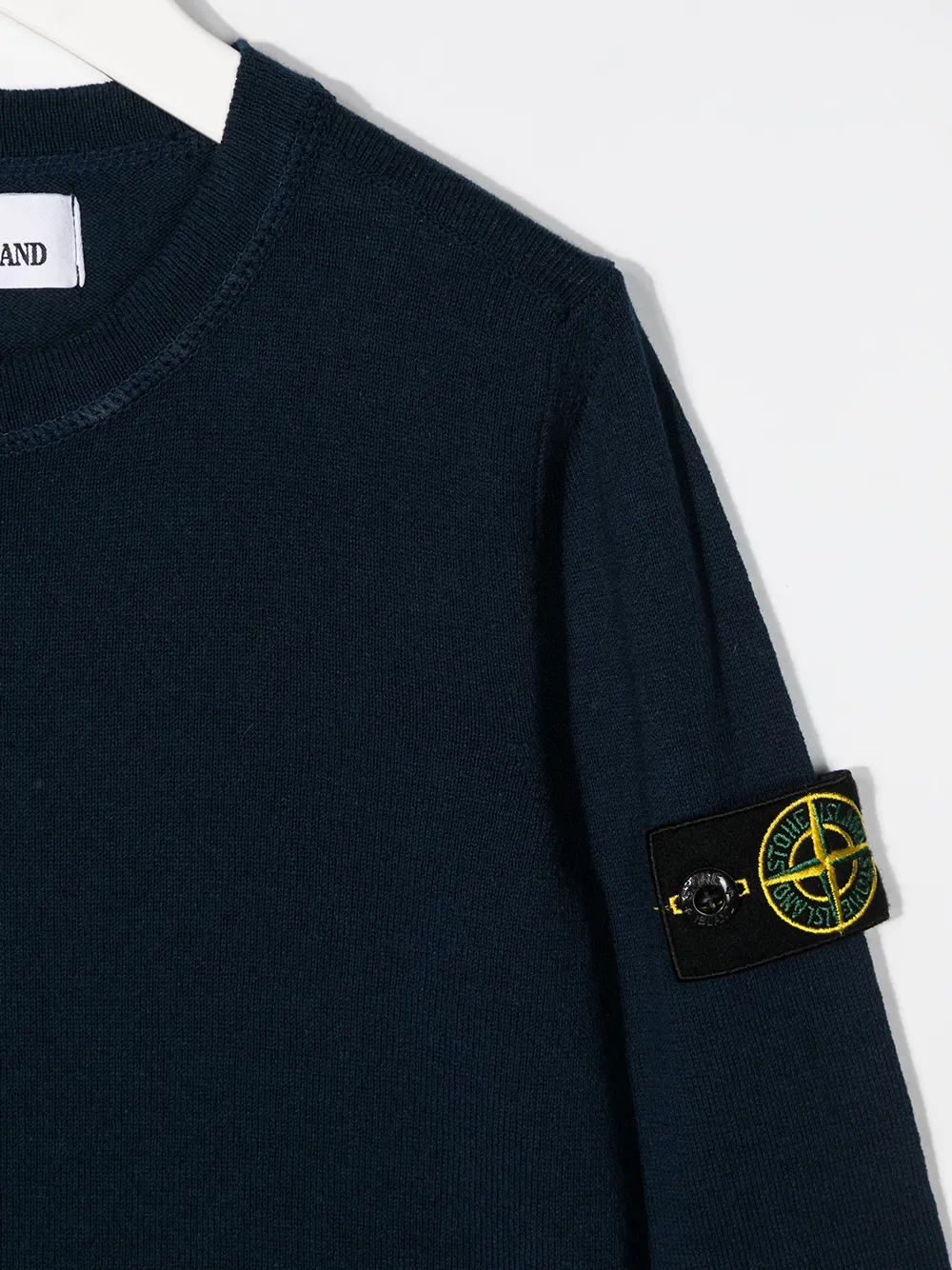 фото Stone island junior толстовка с нашивкой-логотипом