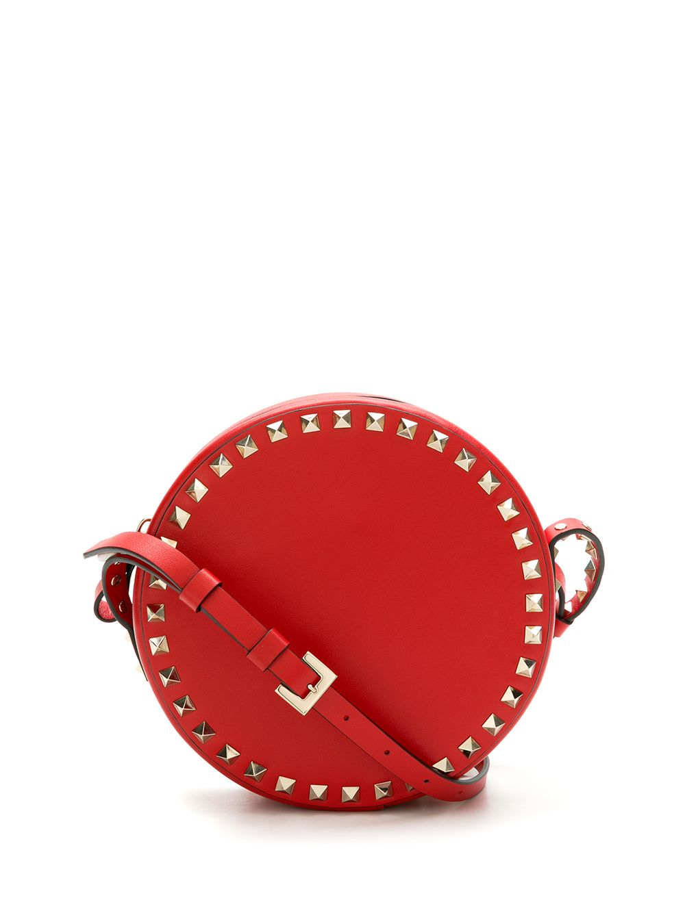 фото Valentino garavani bolsa transversal em couro rockstud