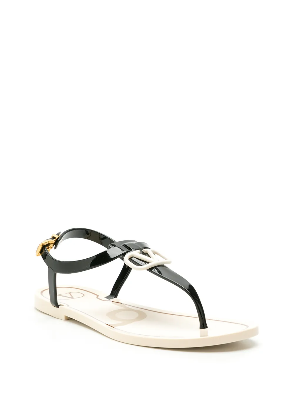 Valentino Garavani VLOGO Signature Flat Sandals - Farfetch
