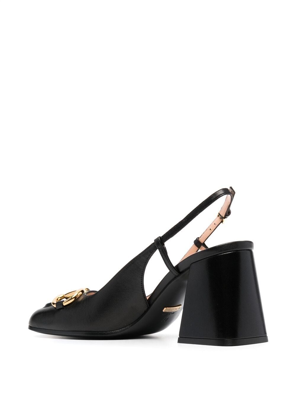 Shop Gucci Horsebit Detail 90mm Pumps In Black