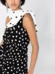 Saint Laurent one-shoulder bow mini dress
