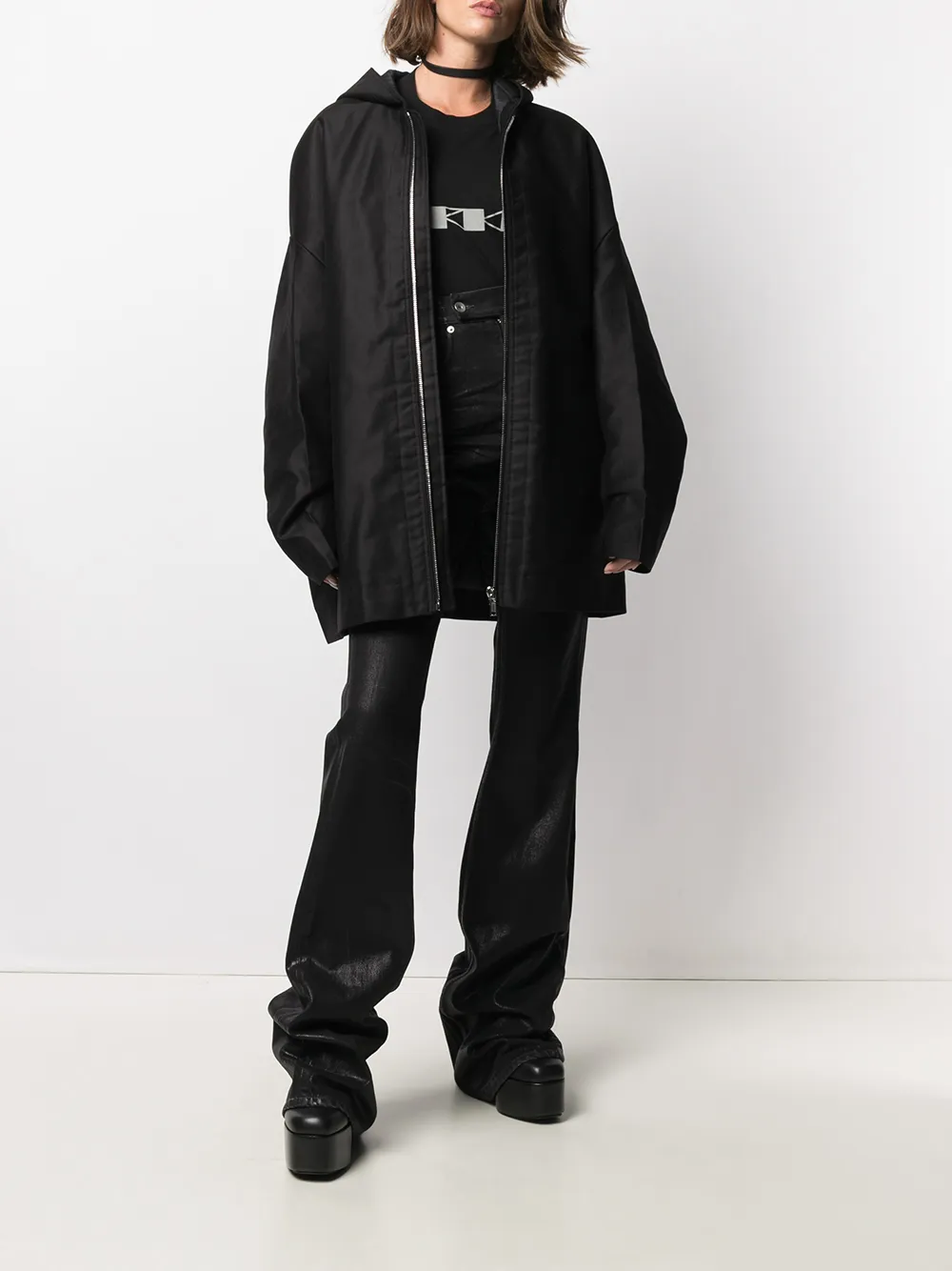 Rick Owens Jack met rits - Zwart