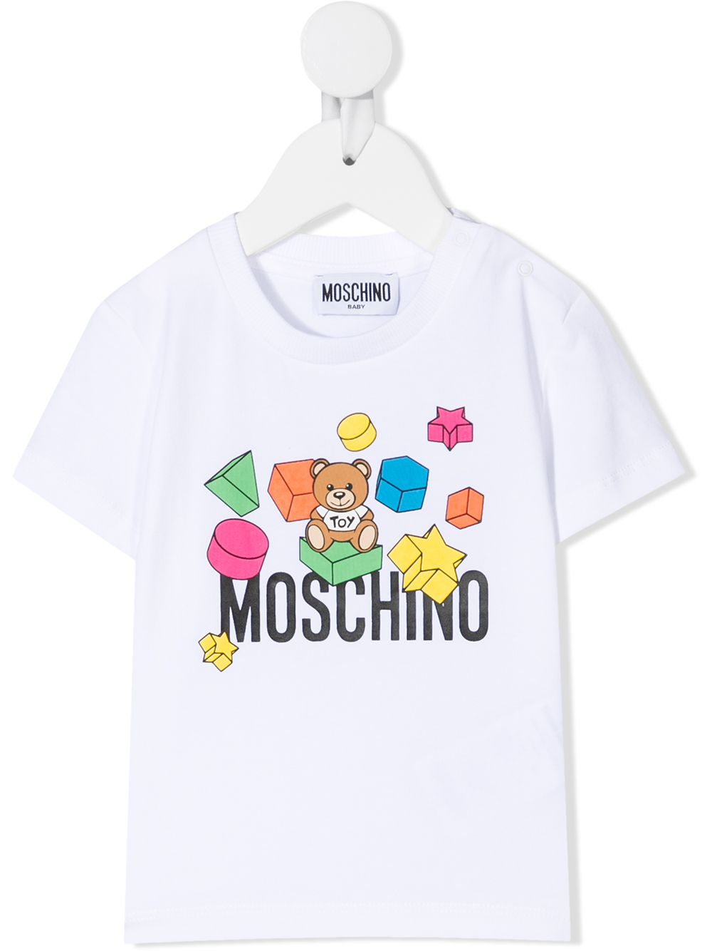 фото Moschino kids футболка с логотипом