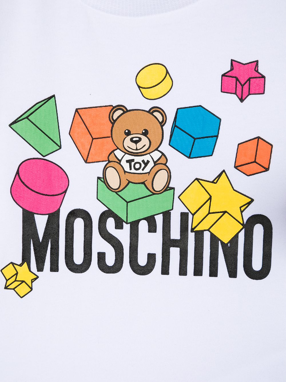 фото Moschino kids футболка с логотипом