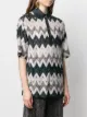 Missoni zigzag-embroidery knitted top