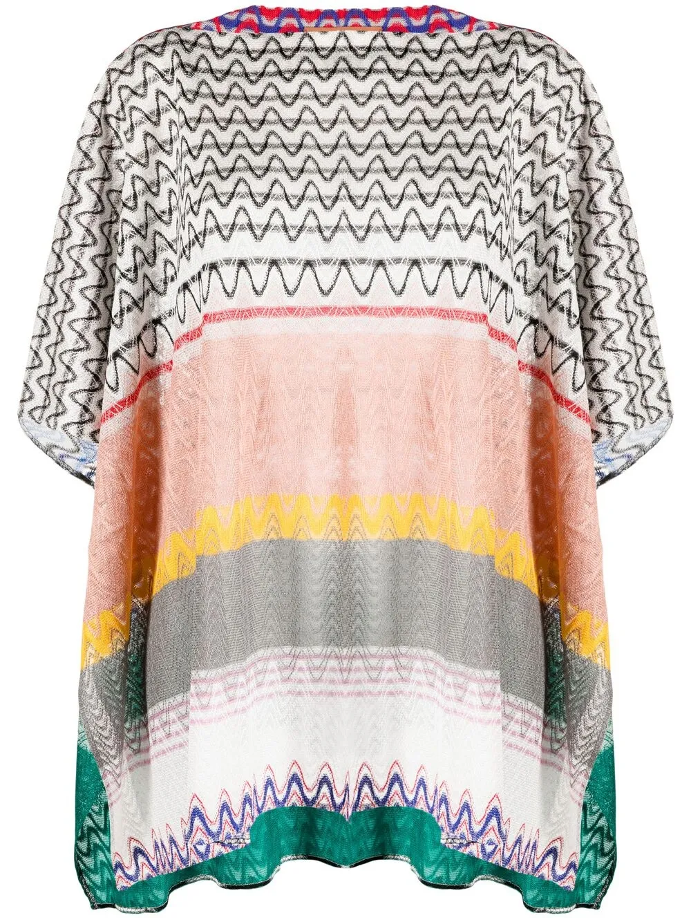 фото Missoni полосатый топ с драпировкой