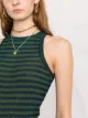 Missoni metallic stripe-knit vest