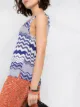 Missoni wave pattern knit top