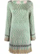 Image 1 of Missoni embroidered long-sleeve dress
