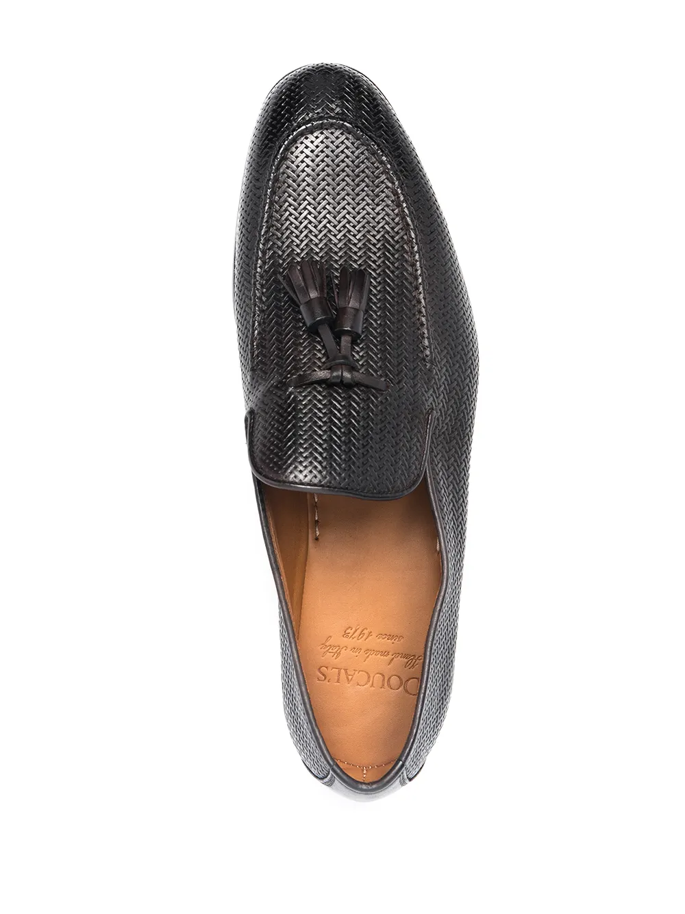 фото Doucal's woven-finish leather loafers