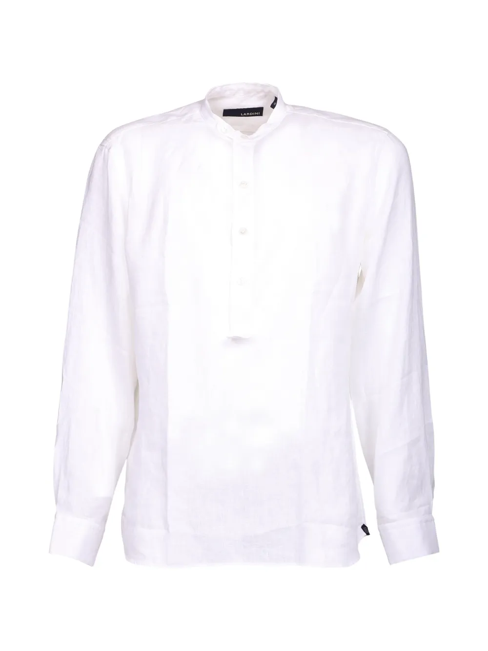 Lardini band-collar shirt - Bianco