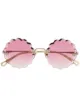 Image 1 of Chloé Eyewear Rosie round frame metal sunglasses