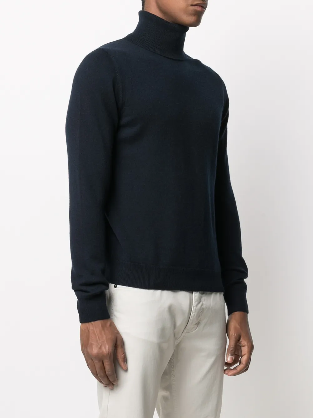  Malo Pullover Mit Rollkragen   Blau 