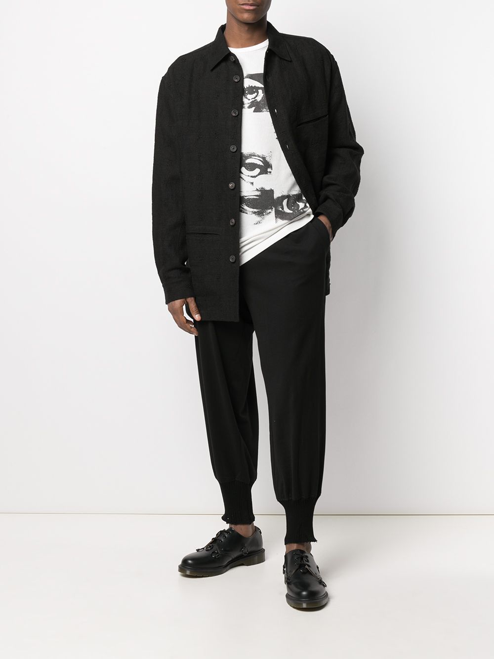 фото Ziggy chen textured shirt jacket