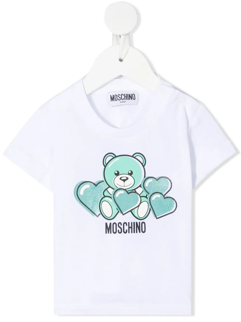 

Moschino Kids playera con motivo Teddy Bear - Blanco