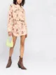 Image 2 of The Attico camouflage-print cotton dress