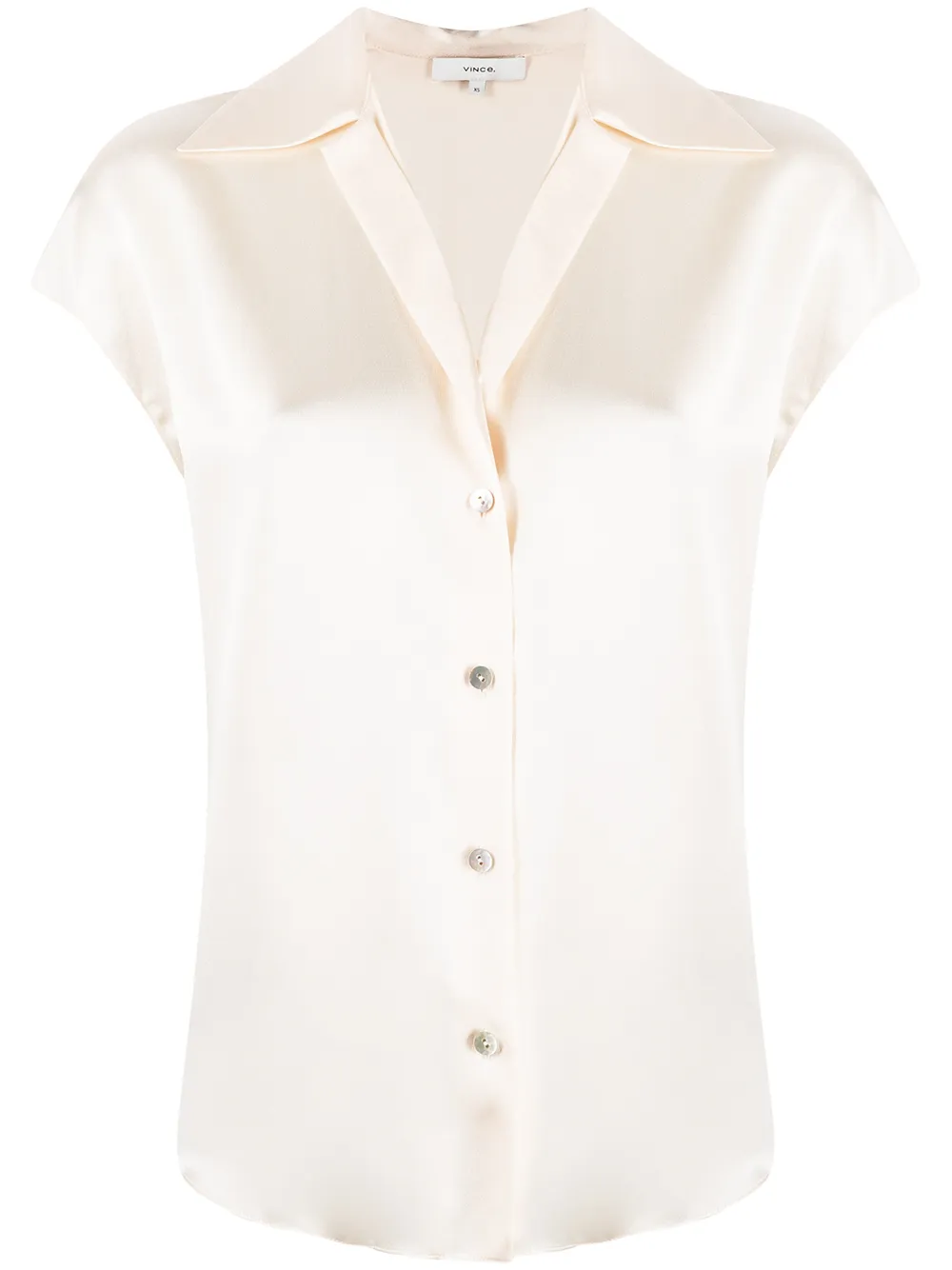 Vince блузка с короткими рукавами