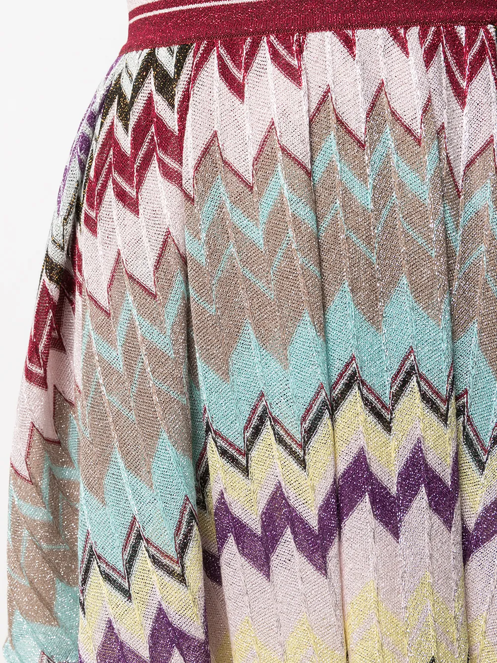 фото Missoni юбка с узором шеврон и плиссировкой