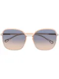 Chloé Eyewear Franky square frame sunglasses - Orange