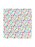 Moschino Kids teddy bear and block-print blanket - White