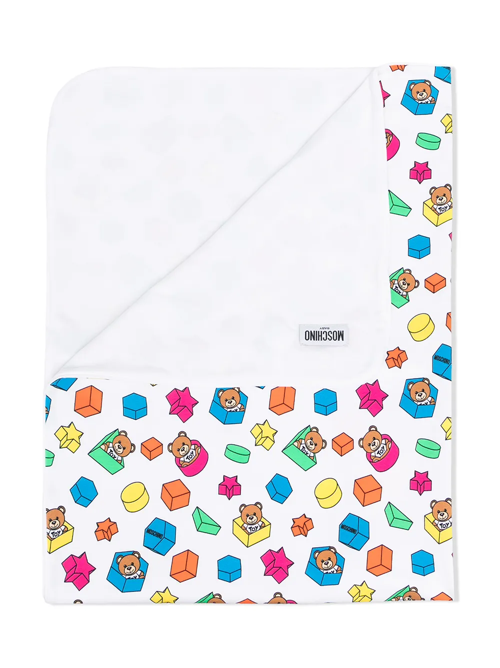 Moschino Kids teddy bear and block-print blanket | Image 2
