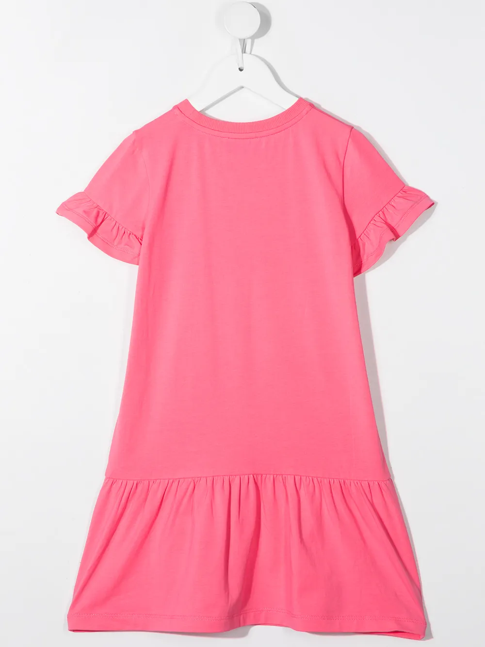 фото Moschino kids платье с короткими рукавами и логотипом