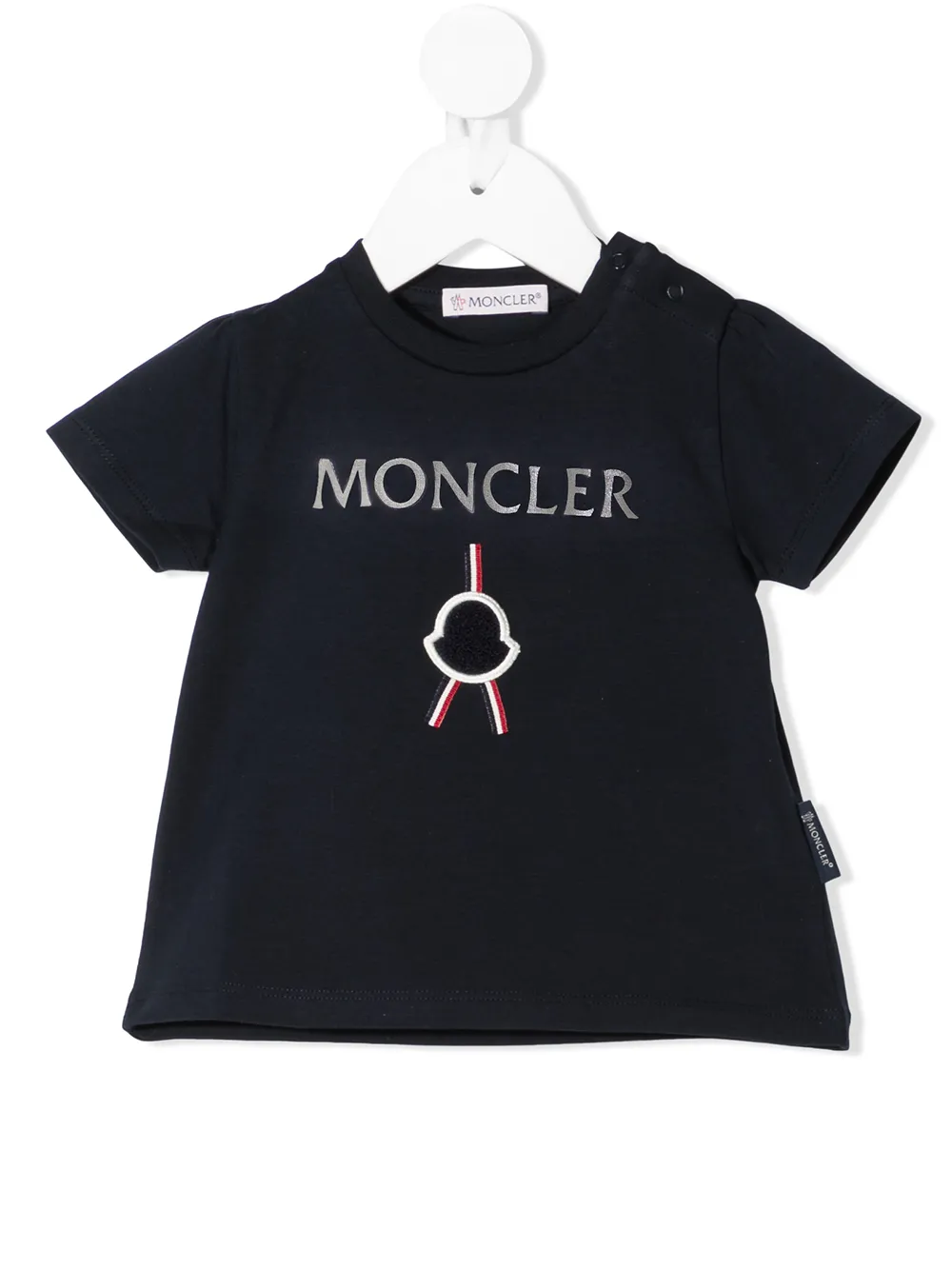 Moncler Enfant футболка с логотипом