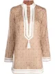 Image 1 of Tory Burch geometric-print cotton tunic