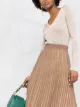 Missoni metallic-threading pleated skirt