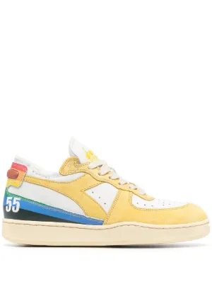 diadora gold stripe trainers
