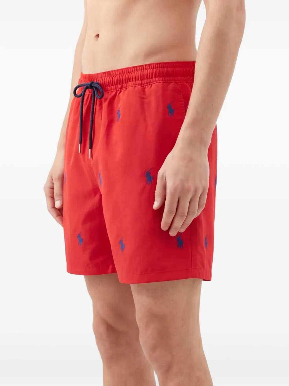 Polo Ralph Lauren logo-embroidered Drawstring Swim Shorts | Red