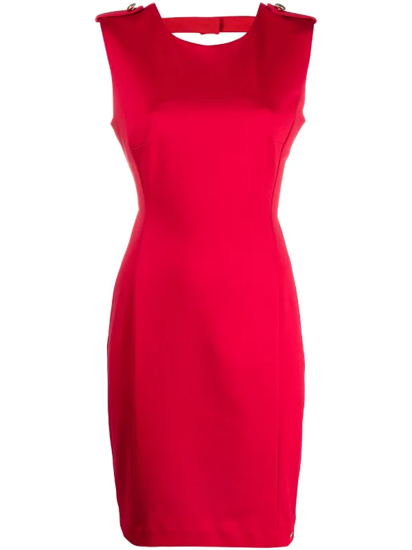 red fitted mini dress